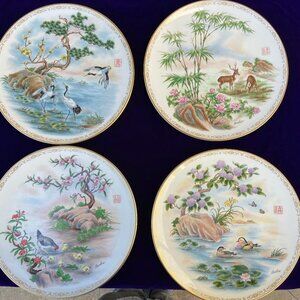 Edward Marshall Boehm full set 4 collector plates
